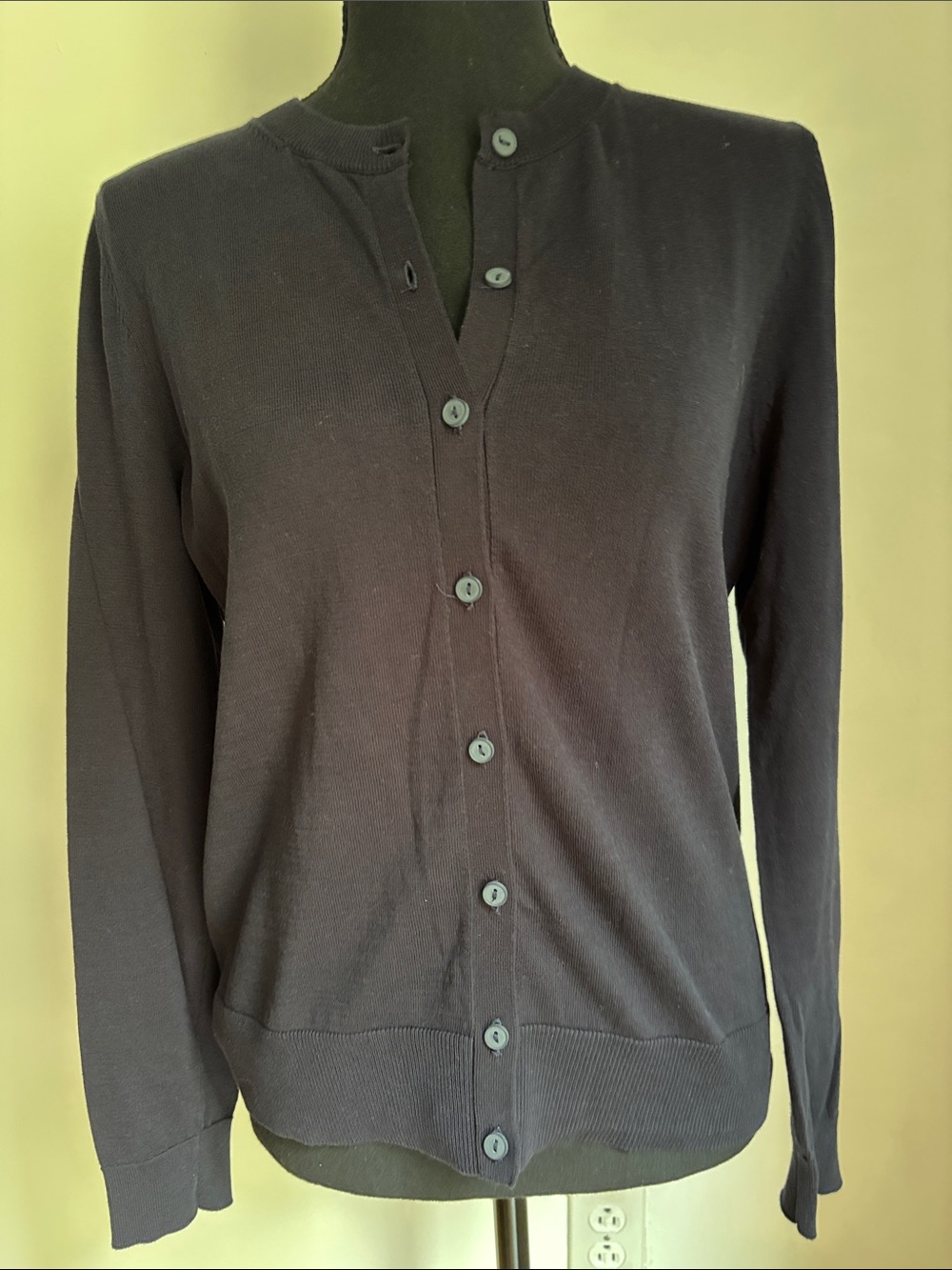 NWOT LOFT dark navy blue cardigan sweater MP